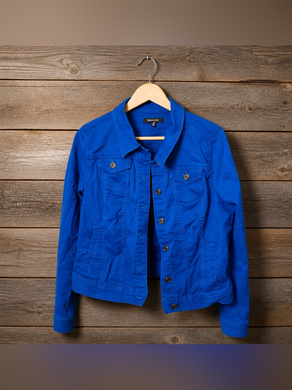 Apt. 9 Women's Royal Blue Denim Jacket